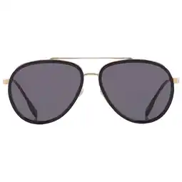 Walmart Burberry BE 3125 Metal Unisex Aviator Polarized Sunglasses Gold/Black 59mm Adult offer