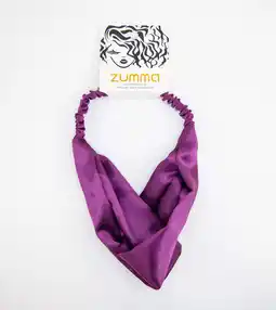 Walmart Zumma Satin Knot Headband, Purple offer