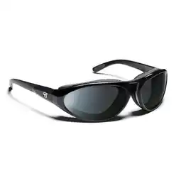 Walmart 7eye by Panoptx Cyclone Glossy Black Frame with Sharp View Polarized Gray Sunglass offer