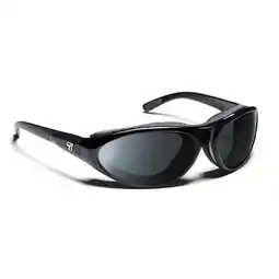 Walmart 7eye by Panoptx Cyclone Glossy Black Frame with Sharp View Polarized Gray Sunglass offer