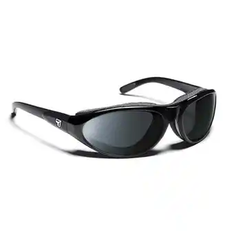 Walmart 7eye by Panoptx Cyclone Glossy Black Frame with Sharp View Polarized Gray Sunglass offer