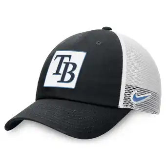 Walmart Men's Nike Black Tampa Bay Rays Rise Adjustable Trucker Hat offer