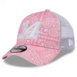 Walmart Men's New Era Pink Chase Briscoe 9FORTY A-Frame Trucker Paisley Adjustable Hat offer