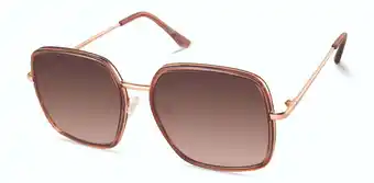 Walmart Harley-Davidson Women's Oversized Square Frame, Light Brown Frame & Lenses, Harley Davidson offer