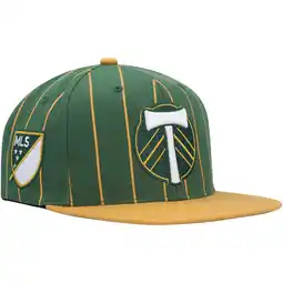 Walmart Men's Mitchell & Ness Green Portland Timbers Team Pin Snapback Hat offer