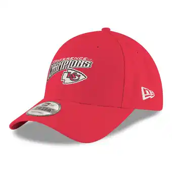 Walmart Men's New Era Red Kansas City Chiefs 2024 AFC Champions Replica 9FORTY Adjustable Hat offer