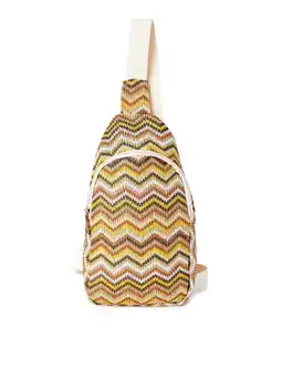 Walmart Jane & Berry Women's Adult Pattern Sling Bag Multi-Color Chevron offer