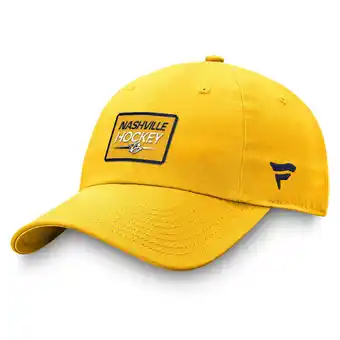 Walmart Men's Fanatics Gold Nashville Predators Authentic Pro Prime Adjustable Hat offer