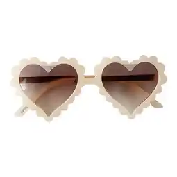 Walmart yotijay 4xKids Boys Girls Sunglasses Heart Shaped Eyeglasses UV400 Beige offer