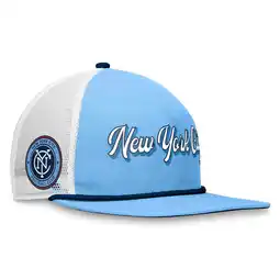 Walmart Men's Fanatics Light Blue/White New York City FC True Classic Golf Snapback Hat offer