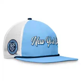 Walmart Men's Fanatics Light Blue/White New York City FC True Classic Golf Snapback Hat offer