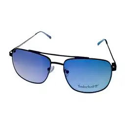 Walmart Timberland BLACK Men's Metal Rectangle Aviator Gradient Lens Sunglass offer