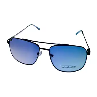 Walmart Timberland BLACK Men's Metal Rectangle Aviator Gradient Lens Sunglass offer
