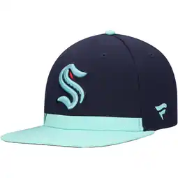 Walmart Men's Fanatics True Navy Seattle Kraken Pro Locker Room Snapback Hat offer