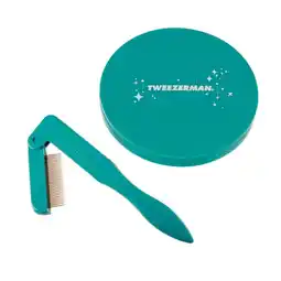 Walmart Tweezerman Majestic Turquoise iLashcomb and Compact Mirror Set offer