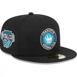 Walmart Men's New Era Black Charlotte FC Patch 59FIFTY Fitted Hat offer