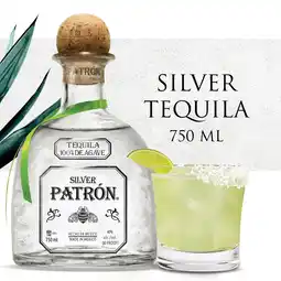 Walmart Patron Silver Tequila, 40% ABV - 750 mL Bottle offer