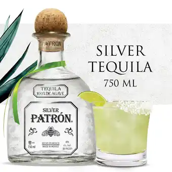 Walmart Patron Silver Tequila, 40% ABV - 750 mL Bottle offer