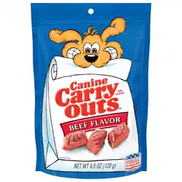Walmart Canine Carry Outs Beef Flavor Dog Treats, 4.5 oz Bag offer