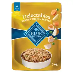 Walmart Blue Buffalo Delectables Natural Wet Dog Food Topper, Turkey Dinner 3oz offer
