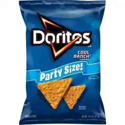 Walmart Doritos Cool Ranch Flavored Tortilla Chips, Party Size, 14.05 oz Bag offer