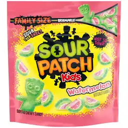 Walmart SOUR PATCH KIDS Watermelon Soft & Chewy Candy, Family Size, Bulk Candy, 1.8 lb offer