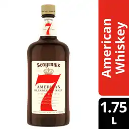 Walmart Seagram's 7 Crown American Blended Whiskey, 1.75 L, 40% ABV offer