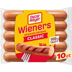 Walmart Oscar Mayer Classic Wieners Hot Dogs, 10 ct Pack offer