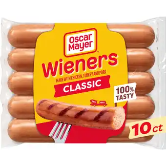 Walmart Oscar Mayer Classic Wieners Hot Dogs, 10 ct Pack offer