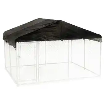 Walmart Lucky Dog 10 x 6 Foot Large Outdoor Galvanized Steel Chain Link Dog Kennel offer