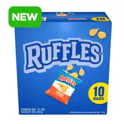 Walmart Ruffles Cheddar Sour Cream Flavor Snack Chips, 10 Count Multipack offer