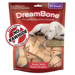 Walmart DreamBone Small Chews with Real Chicken, Rawhide-Free Chews for Dogs, 10 Count offer