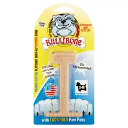 Walmart BulliBone Peanut Butter Flavored Thru-Out Entire Bone Small to Medium Dogs offer