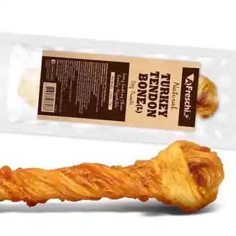 Walmart AFreschi Dog Treat Turkey Tendo, dog treat, Turkey Tendon Bone_L offer