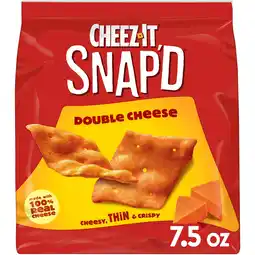 Walmart Cheez-It Snap'd Double Cheese Cracker Chips, Thin Crisps, 7.5 oz offer