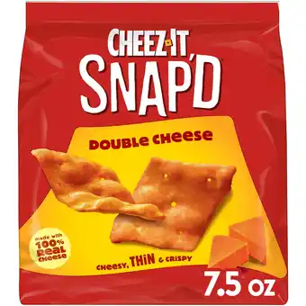 Walmart Cheez-It Snap'd Double Cheese Cracker Chips, Thin Crisps, 7.5 oz offer