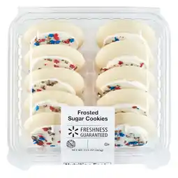 Walmart Freshness Guaranteed Patriotic Frosted Sugar Cookies, 13.5 oz, 10 Count offer