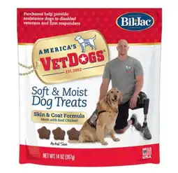 Walmart Bil-Jac 076008 14oz VetDogs Skin & Coat Formula Chicken Soft & Moist Dog Treats offer