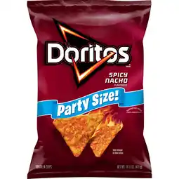 Walmart Doritos Tortilla Chips Spicy Nacho Flavored 14.5 ounce Bag offer