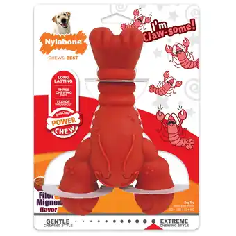 Walmart Nylabone Power Chew Lobster Dog Toy Filet Mignon X-Large/Souper - 50+ lbs. (1 Count) offer