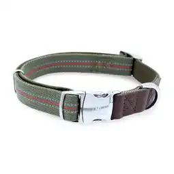 Walmart Vibrant Life Comfort Premium Reflective Dog Collar, Metal Buckle, Olive Green, Extra Small offer
