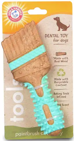 Walmart Arm & Hammer Tools 7.5 Wood Mix Paintbrush Durable Dental Dog Chew Toy offer