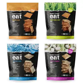 Walmart Every Body Eat Snack Thins, Four Flavor Variety Pack, Vegan, Gluten Free and Dairy Free (Pack of 4) offer