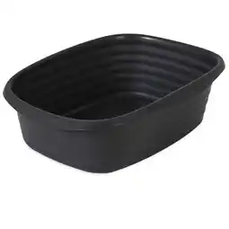 Walmart Arm & Hammer Simply Recycled Open Top Cat Litter Pan Multi-Cat Rimmed Plastic Box, Jumbo, Black offer