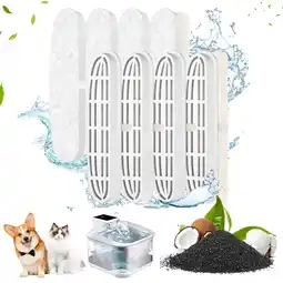 Walmart 8 Pack Replacement Filters for 4.5L Pet Water Fountain, Dog Cat Water Fountain Filters offer