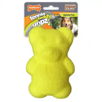 Walmart Nylabone Power Play Tennis Teddy Gripz Bear Dog Toy Medium/Wolf - Up to 35 lbs. (1 Count) offer
