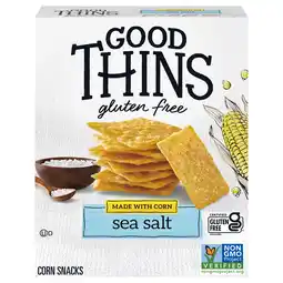 Walmart Good Thins Sea Salt Corn Snacks Gluten Free Crackers, 3.5 oz offer