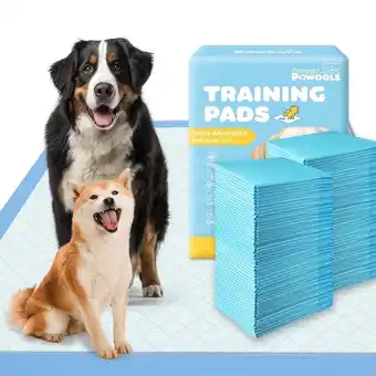 Walmart Powools Puppy Pads, Extra Large 6-Layer Super Absorbent Leak-Proof Pee Pads, 34 x 28, 98 Count offer