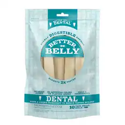 Walmart Better Belly Dental Small Rolls 10 Count, Highly Digestible Rawhide offer