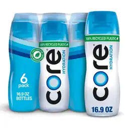 Walmart CORE Hydration Perfectly Balanced Drinking Water, 0.5 L bottles, 6 Count offer